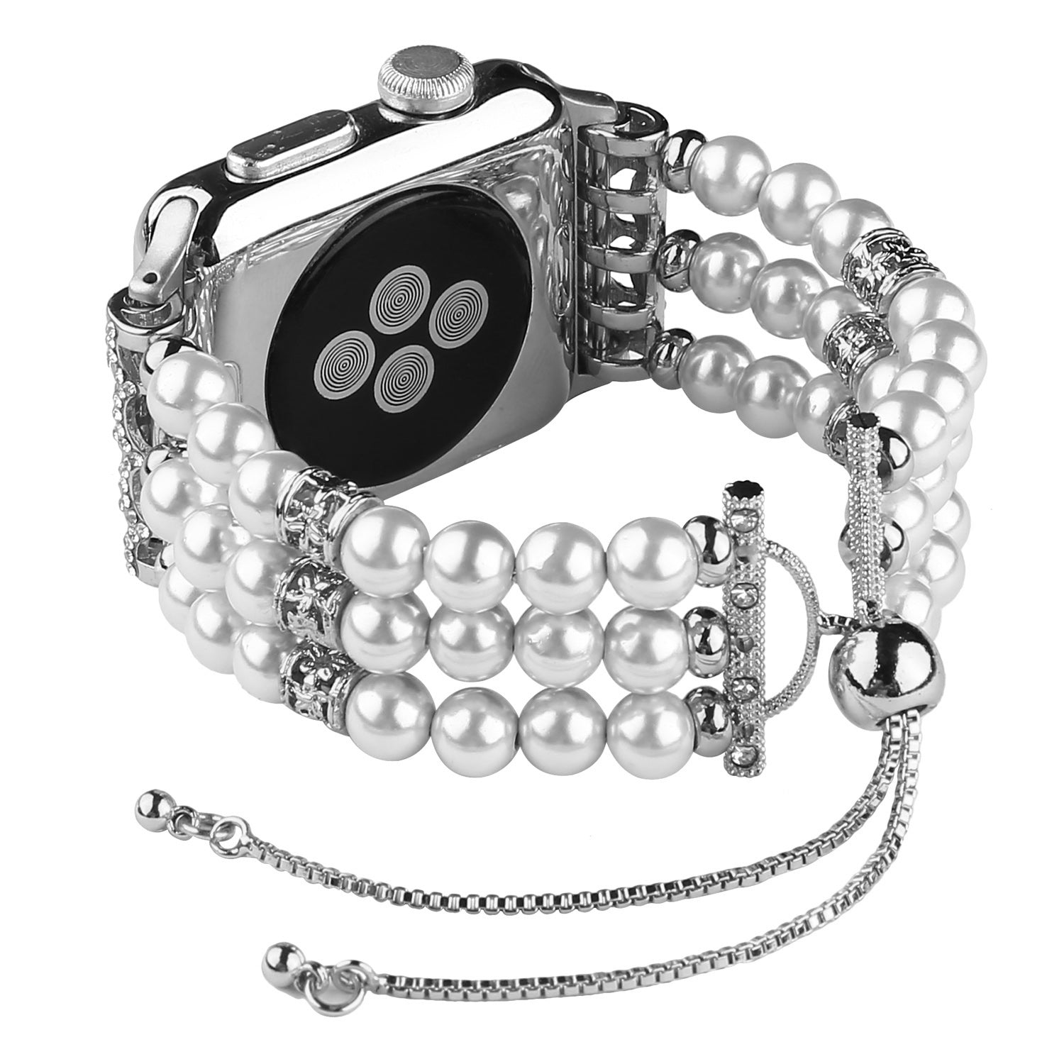 Fashionable Agate Pearl Smart Bracelet Smart Watch Strap for Apple Watch Ultra 2 49mm Series 9 45mm SE (2023) 44mm Ultra 49mm Series 8 45mm 7 45mm Apple Watch Series 1 2 3 42mm SE 44mm SE (2022) 44mm 6 5 4 44mm Fashionable Agate Pearl Smart Bracelet Smart Watch Strap for Apple Watch Ultra 2 49mm Series 9 45mm SE (2023) 44mm Ultra 49mm Series 8 45mm 7 45mm Apple Watch Series 1 2 3 42mm SE 44mm SE (2022) 44mm 6 5 4 44mm